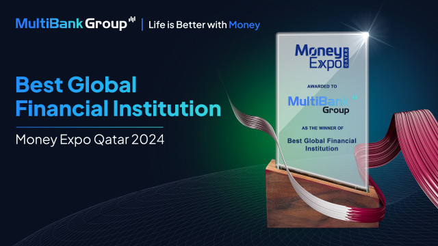 MultiBank Group Wins Best Global Financial Institution at Money Expo Qatar 2024 (Graphic: Business Wire